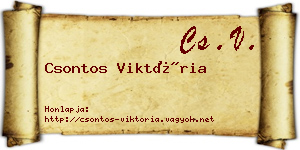 Csontos Viktória névjegykártya